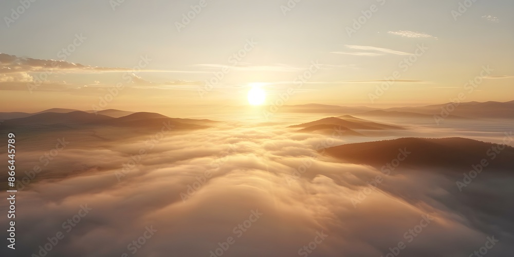 Rural landscape blanketed in morning fog as sun rises. Concept Nature Photography, Sunrise Scenes, Foggy Mornings, Rural Landscapes, Atmospheric Landscapes Rural landscape blanketed in morning fog as sun rises. Concept Nature Photography, Sunrise Scenes, Foggy Mornings, Rural Landscapes, Atmospheric Landscapes