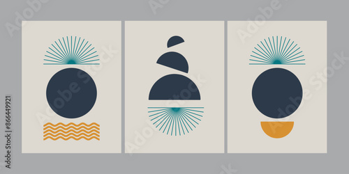 abstract poster for decoration, printable easy to edit for beginner