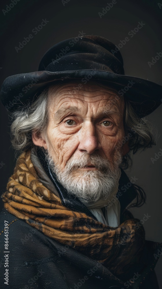 Elderly Dutch man with a friendly expression Elderly Dutch man with a friendly expression