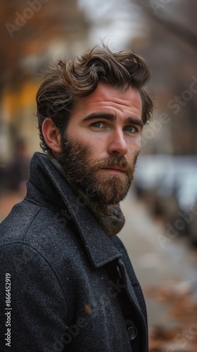 French man with a beard and a casual look