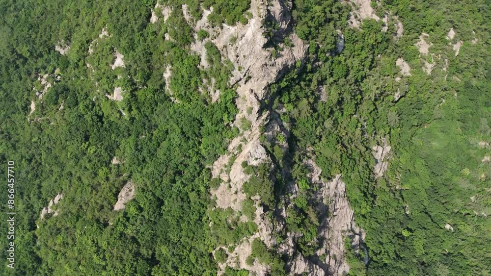 Bukhansan Mountain in Seoul Full of Green Trees Bukhansan Mountain in Seoul Full of Green Trees