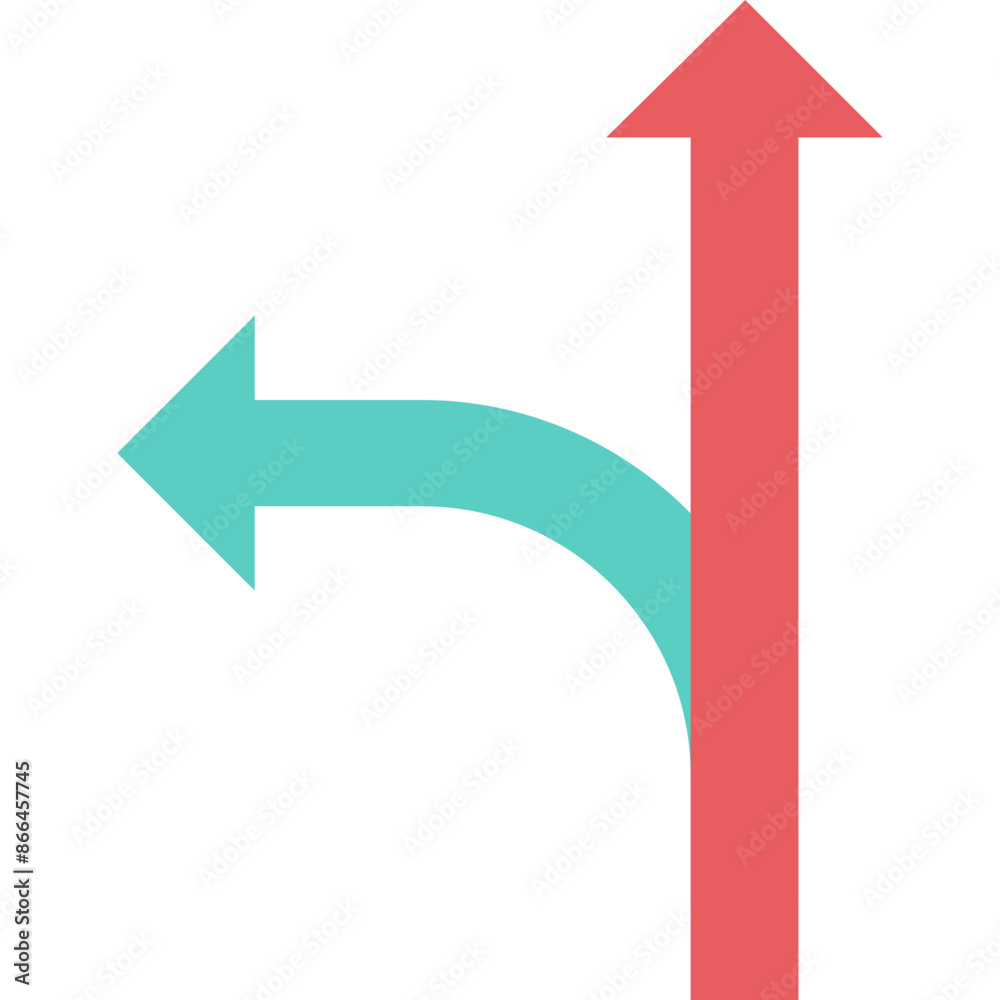 Road Intersection vector icon in the flat style Road Intersection vector icon in the flat style