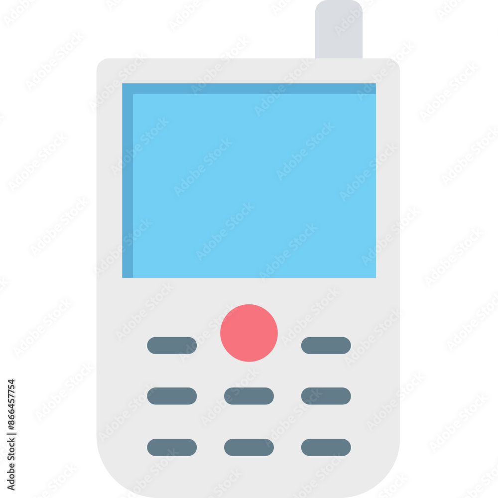 Walkie Talkie vector icon in the flat style Walkie Talkie vector icon in the flat style