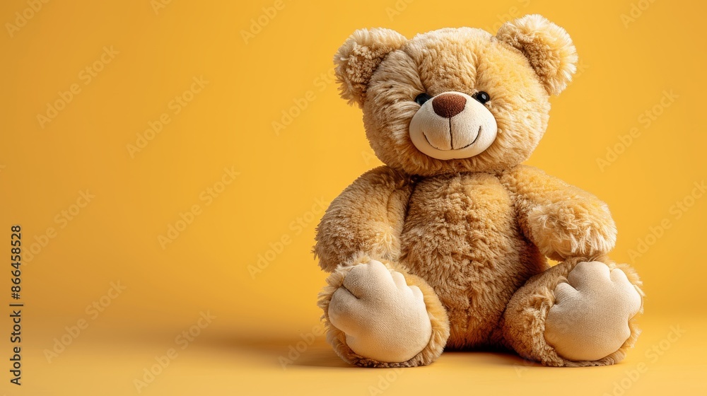 This teddy bear is made with soft, high-quality materials, perfect for any childs room. A great gift for adults too, this classic bear will bring joy for years to come This teddy bear is made with soft, high-quality materials, perfect for any childs room. A great gift for adults too, this classic bear will bring joy for years to come