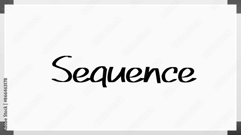 Sequence のホワイトボード風イラスト Sequence のホワイトボード風イラスト