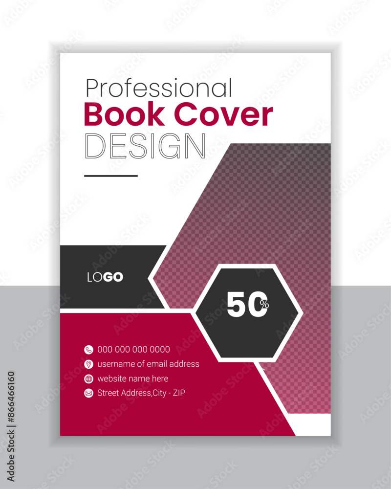 Vector modern book cover design Vector modern book cover design