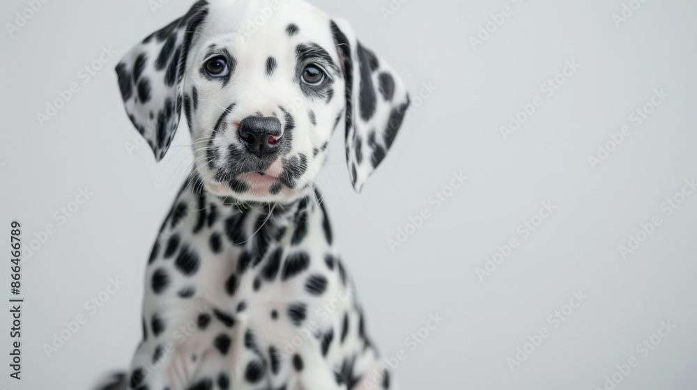 The adorable Dalmatian puppy The adorable Dalmatian puppy