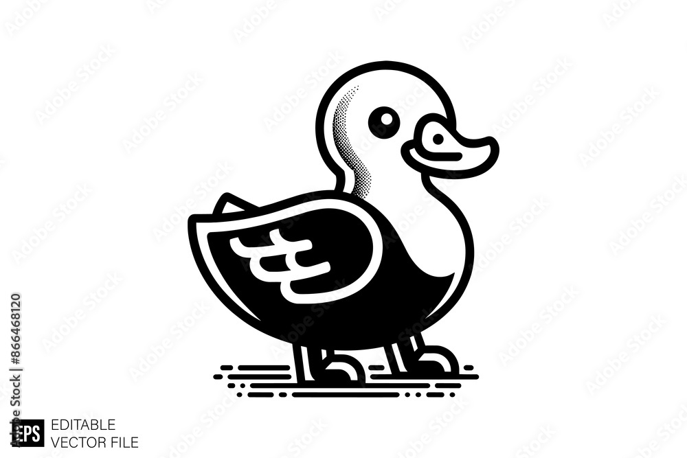 Fototapeta premium Illustration of duck vector design 