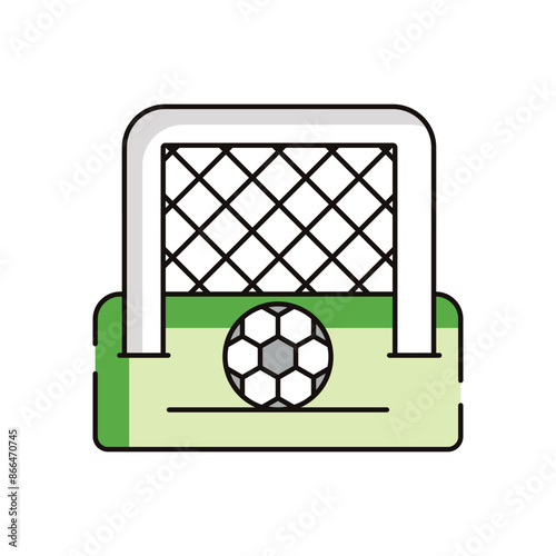 Penalty spot vector icon