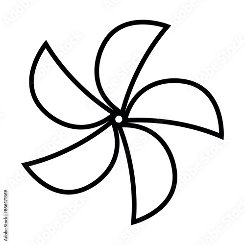 Paper windmill pinwheel icon vector, paper windmill pinwheel flat trendy vector illustration isolated on white background.