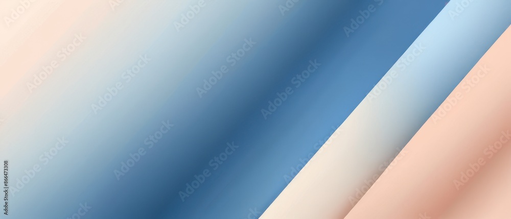 Obraz premium Minimalistic abstract geometric background featuring smooth blue and peach gradients. Ideal for modern design projects and visual concepts.