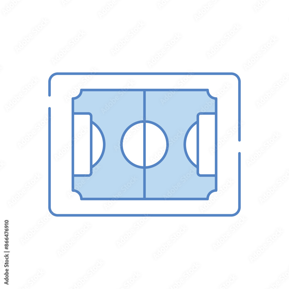 Soccer pitch vector icon Soccer pitch vector icon