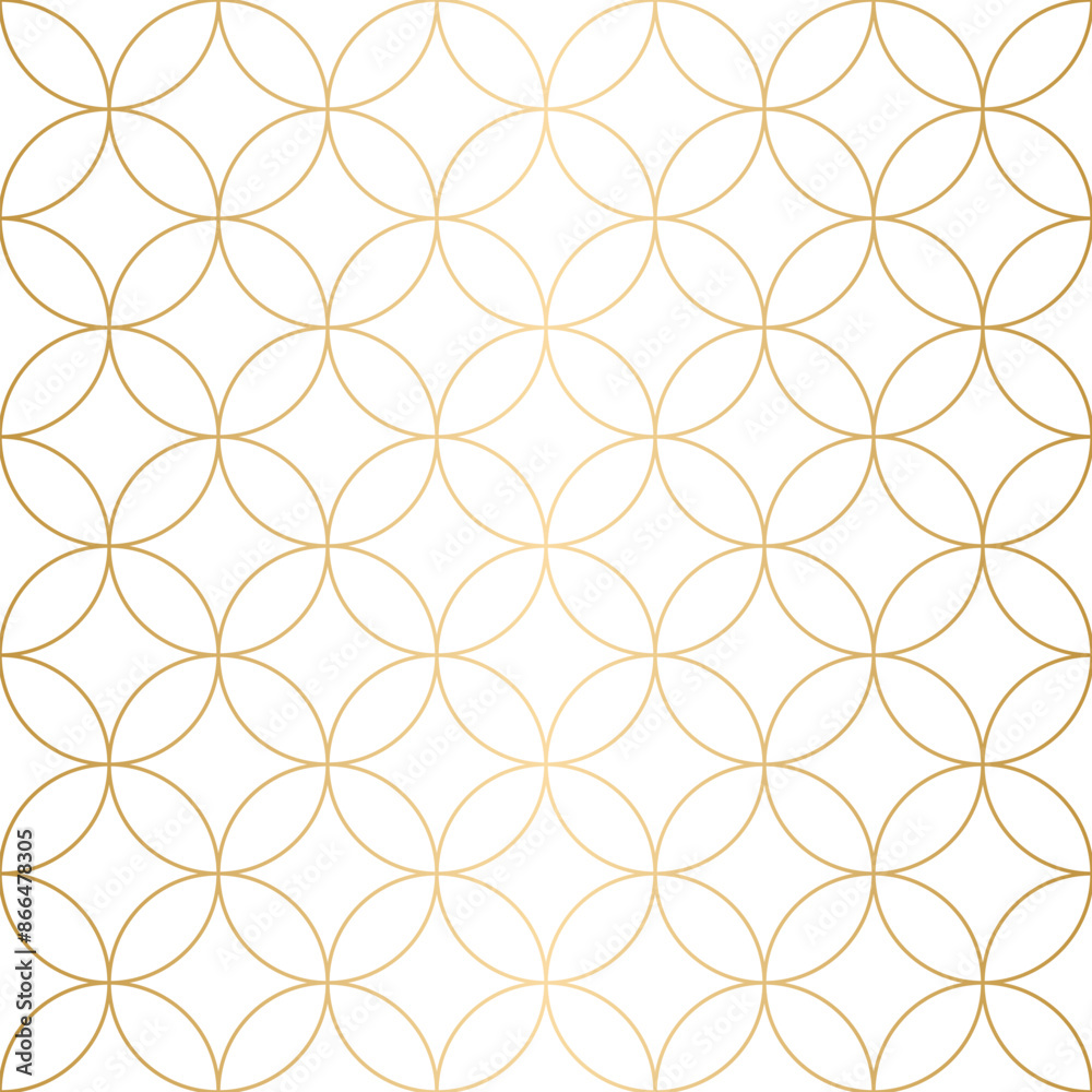 Seamless pattern with circles in gold foil Seamless pattern with circles in gold foil