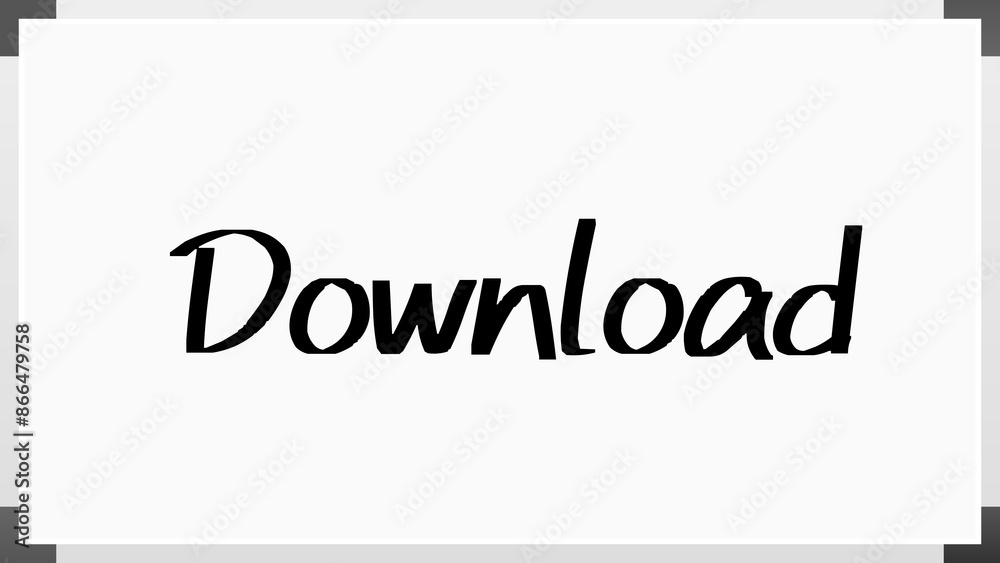 Download のホワイトボード風イラスト Download のホワイトボード風イラスト