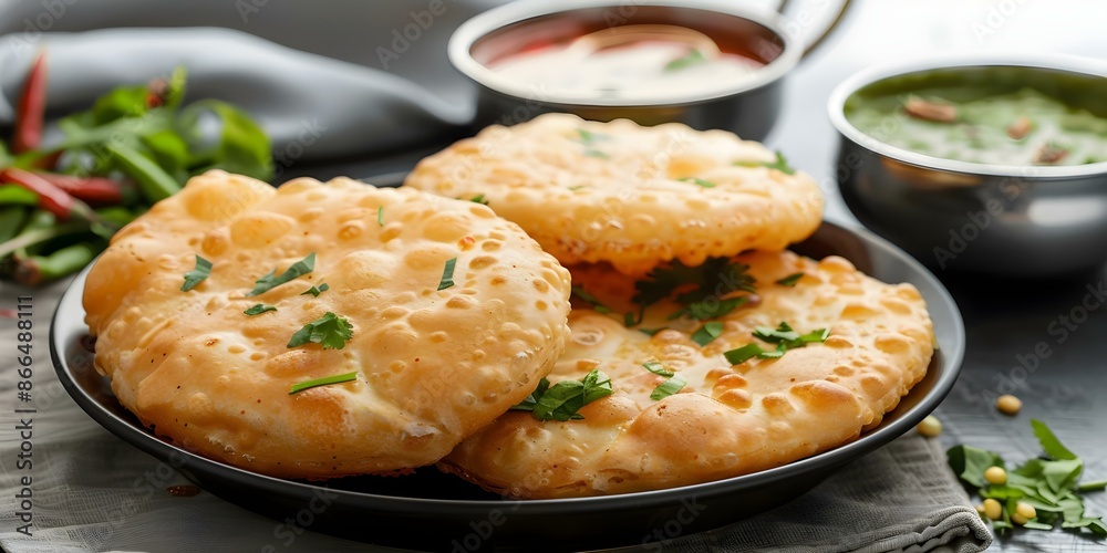 Visual Representation of Chole Bhature A Digital Art Interpretation. Concept Food Illustration, Digital Art, Chole Bhature, Indian Cuisine, Culinary Art Visual Representation of Chole Bhature A Digital Art Interpretation. Concept Food Illustration, Digital Art, Chole Bhature, Indian Cuisine, Culinary Art