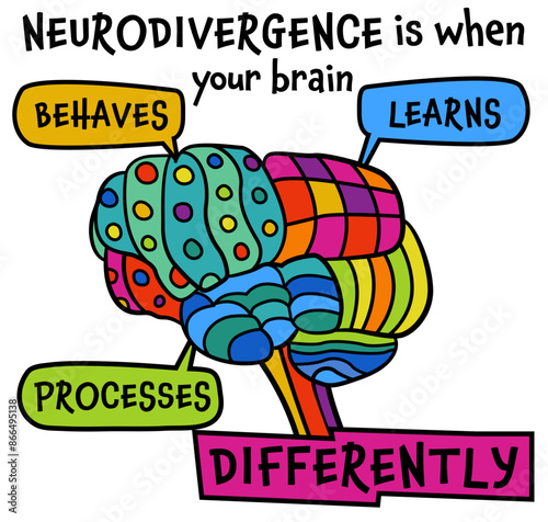 Brain symbol composed of a vibrant spectrum of colors.