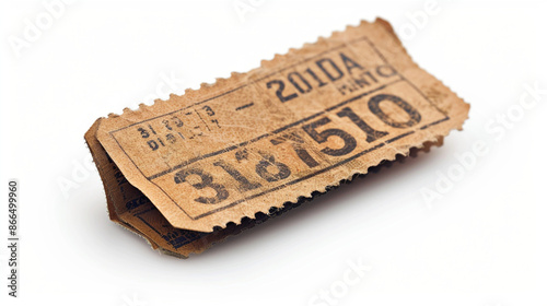 admit one ticket isolated
