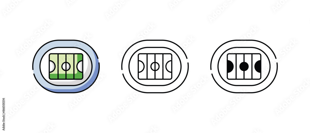 Obraz premium Breakaway icons vector set stock illustration
