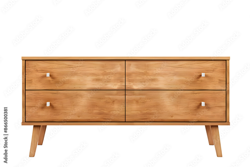 Wooden dresser isolated on transparent background Wooden dresser isolated on transparent background