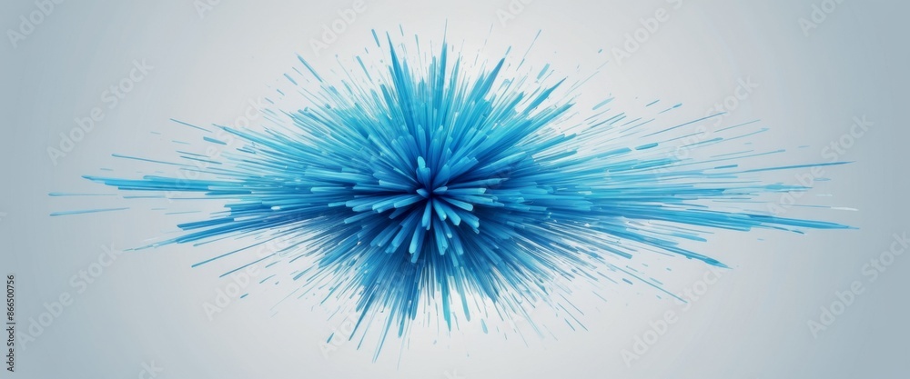 Obraz premium light blue pencil strokes Bold and energetic bursting