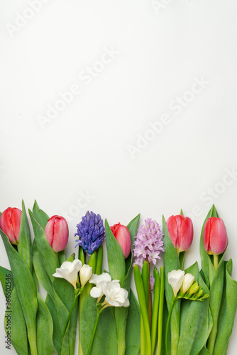 Abstract Natural Floral Frame Layout With Text Space For Wedding Invitation