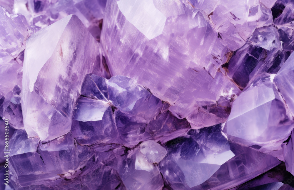 A close-up of an amethyst crystal, highlighting its intricate patterns and purple hues. Created with Ai A close-up of an amethyst crystal, highlighting its intricate patterns and purple hues. Created with Ai