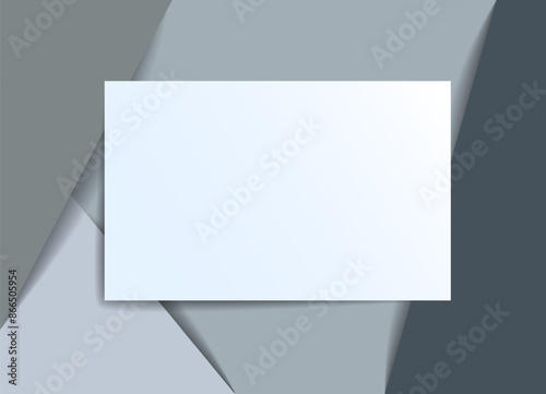 Frame with copy space for text design template, flyer, poster, card, banner, advertising layout, moderate colors and geometric shapes vector modern style paper cut 3d illustration.