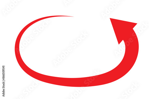 Long curved hand drawn arrow vector