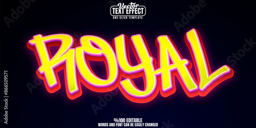 Graffiti editable text effect, customizable street and urban 3d font style
