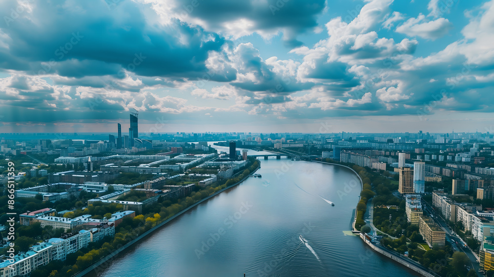 Fototapeta premium Cloudy Day in the Metropolis