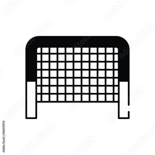 Hockey net vector icon