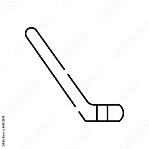 Hockey stick vector icon