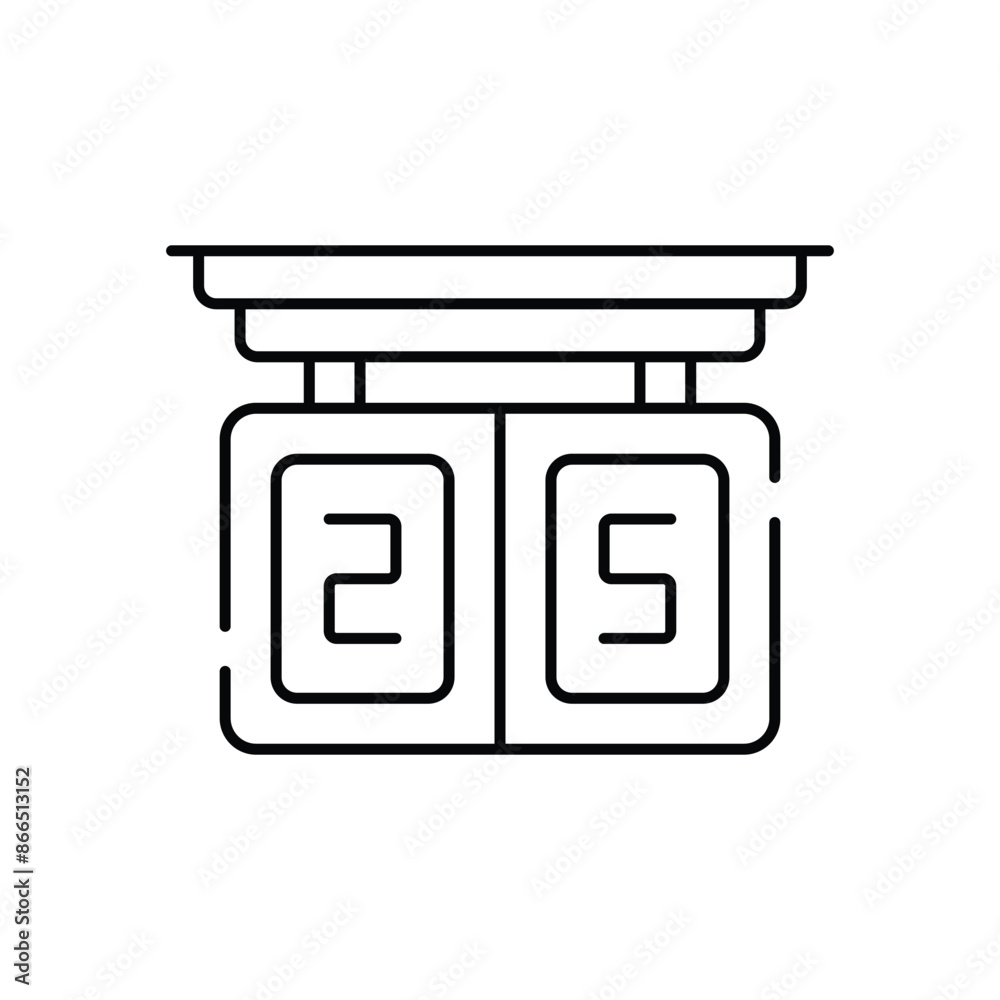Scoreboard vector icon Scoreboard vector icon