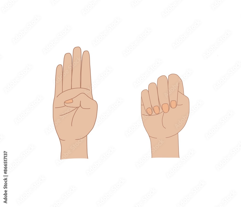 help signal for victims of violence, counting hands isolated on white background help signal for victims of violence, counting hands isolated on white background