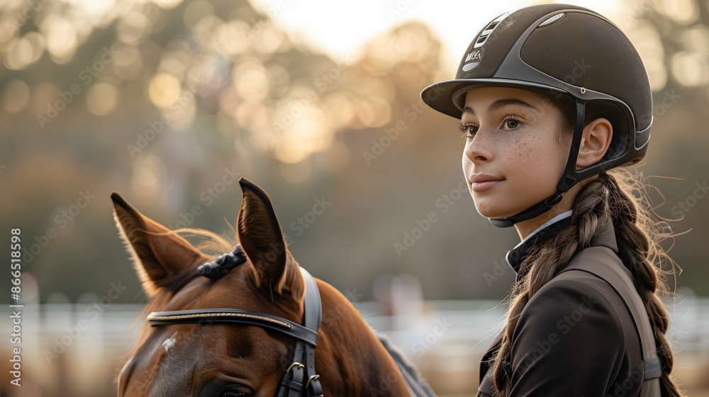 Equestrian harmony captured.