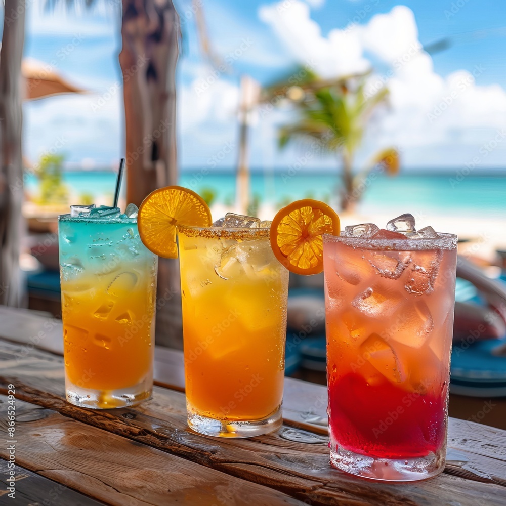 Cool ice drinks. Generative AI