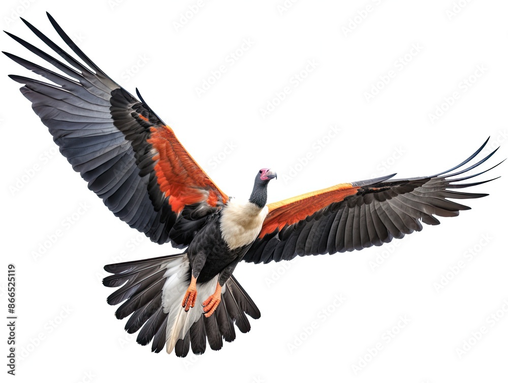 Condor flying isolated on white background Condor flying isolated on white background