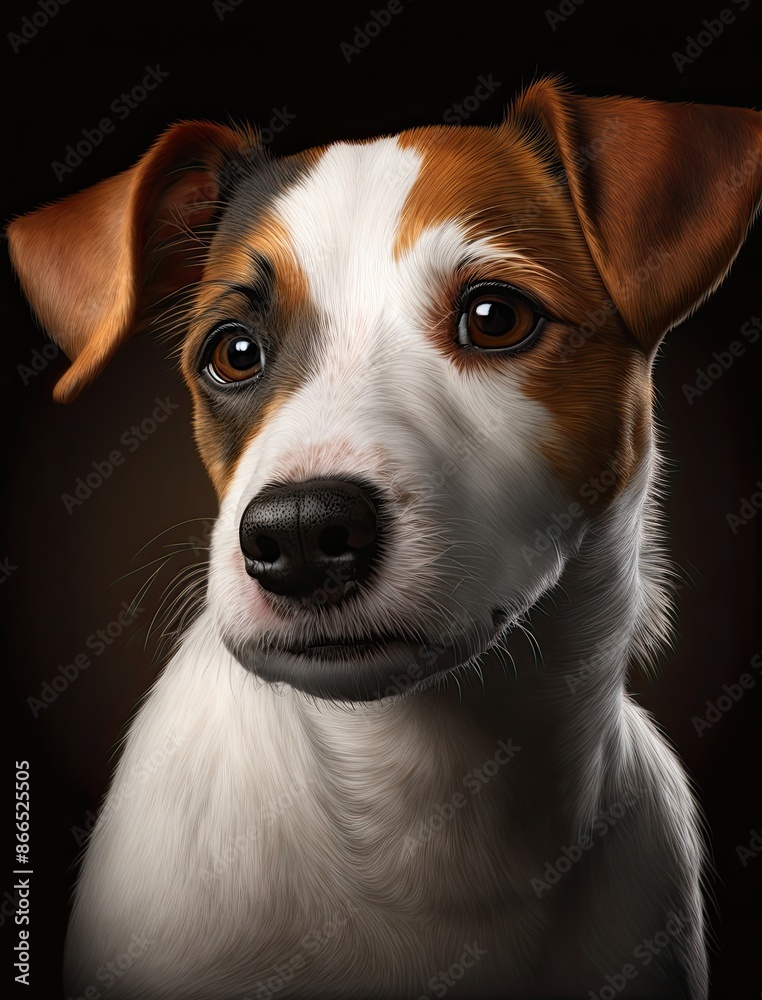 Purebred Jack Russel Terrier dog portrait. Purebred Jack Russel Terrier dog portrait.