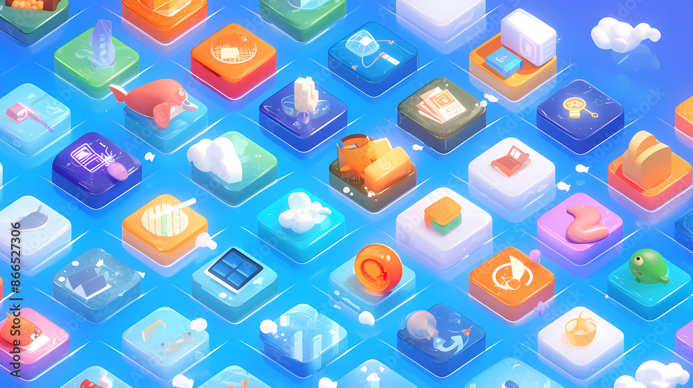 set of icons set of icons
