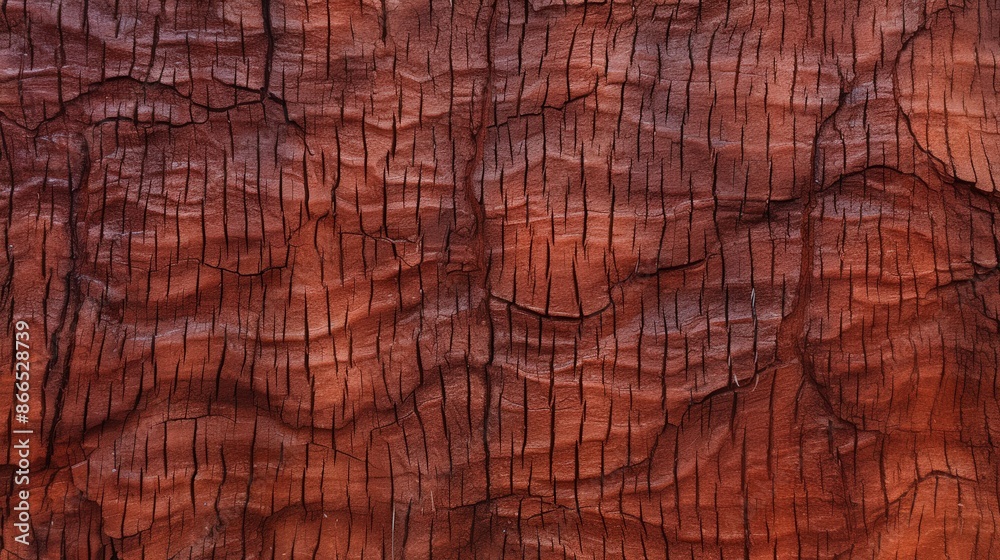 Fototapeta premium Closeup of Cracked Red Bark