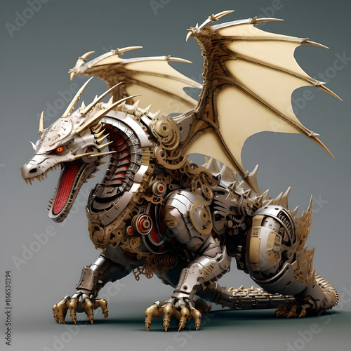 A mechanical dragon 