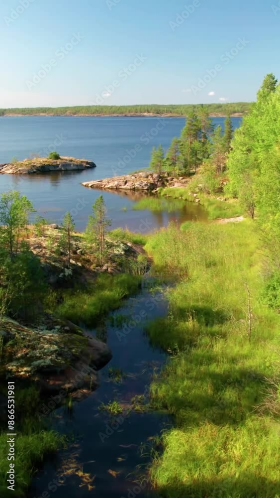 Aerial view of beautiful Finland landscape Aerial view of beautiful Finland landscape