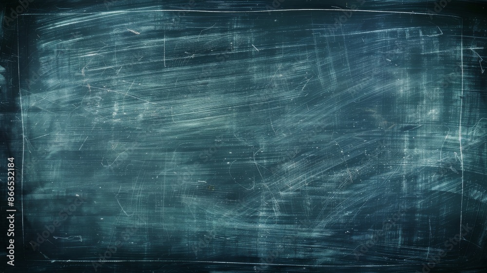 a blackboard with chalk being erased.