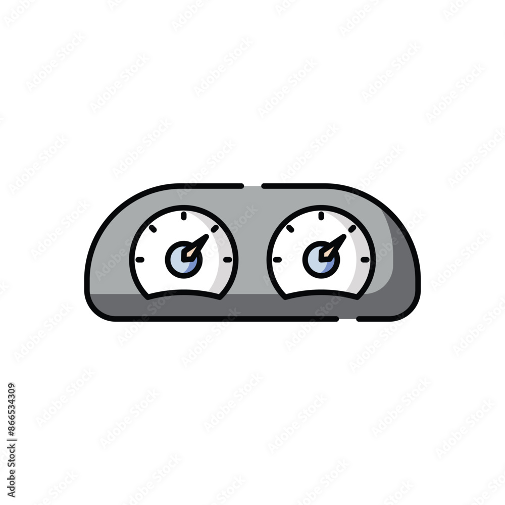Speedometer vector icon Speedometer vector icon