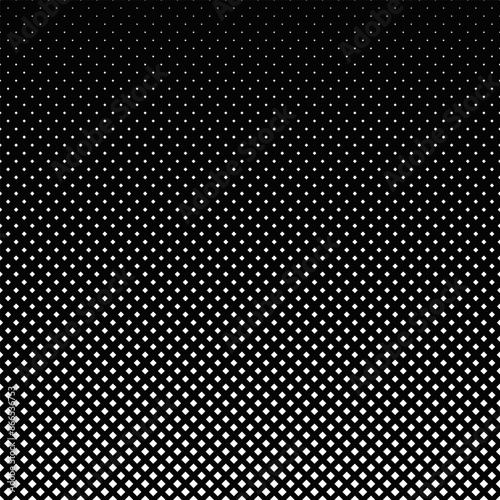 Geometrical diagonal square pattern background - monochrome abstract vector illustration