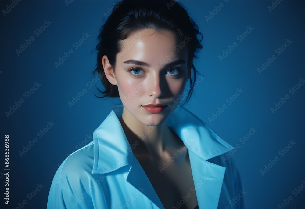 Beautiful elegant woman front view photo Beautiful elegant woman front view photo