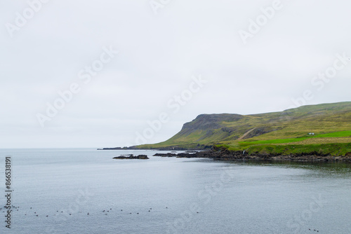 Borgarfjordur fjord view, east Iceland. Icelandic view