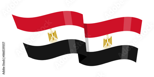Vector illustration of wavy Egypt flag on transparent background Free Download Vector illustration of wavy Egypt flag on transparent background - GFXLoad