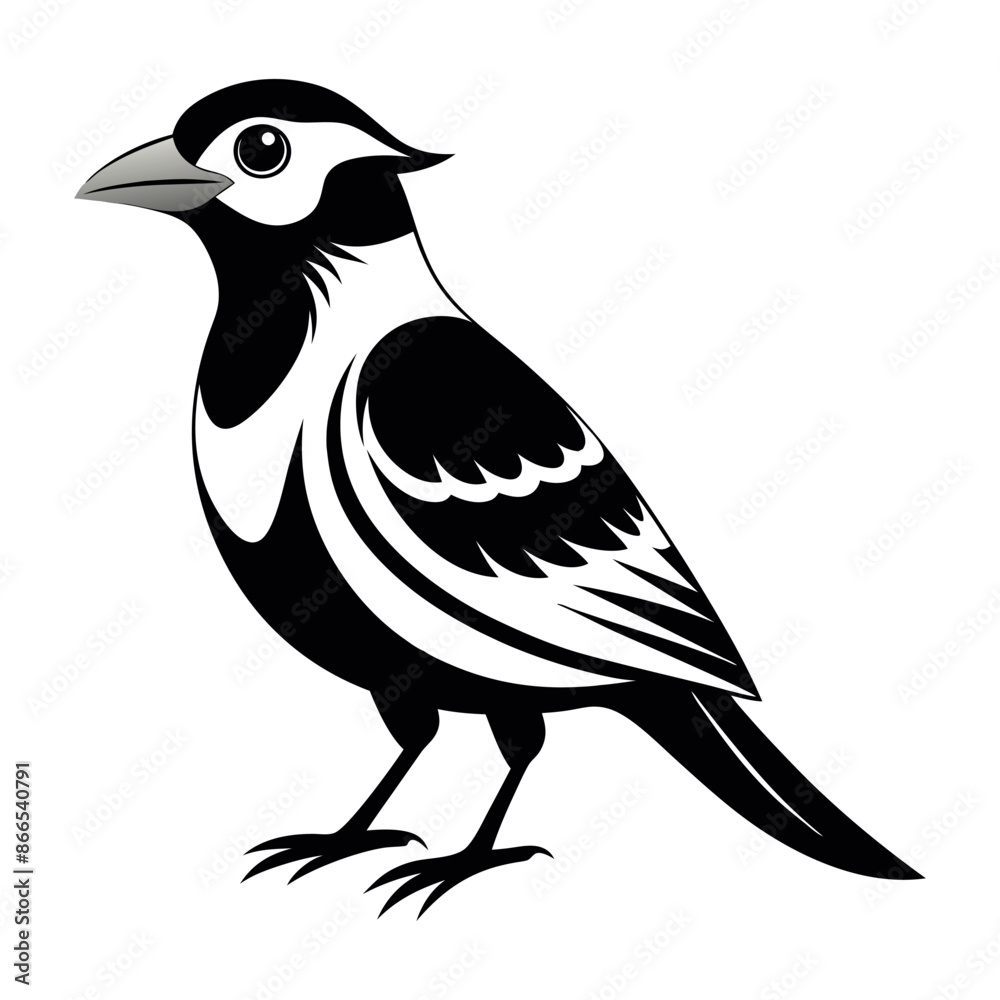 Obraz premium Flat Vector Illustration Silhouette Beautiful Birds collection | Bird Icon symbol Silhouette vector illustration isolated on a white background
