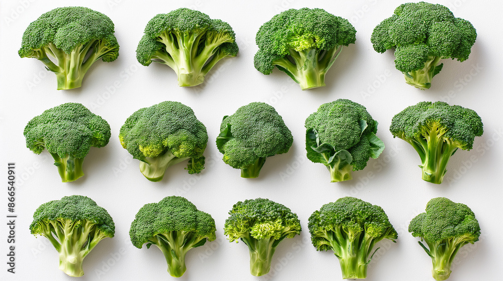 Array of fresh raw cruciferous broccoli with vibrant green hues and crisp texture, promoting its antioxidant properties and health-conscious attributes as a cruciferous superfood, Array of fresh raw cruciferous broccoli with vibrant green hues and crisp texture, promoting its antioxidant properties and health-conscious attributes as a cruciferous superfood,